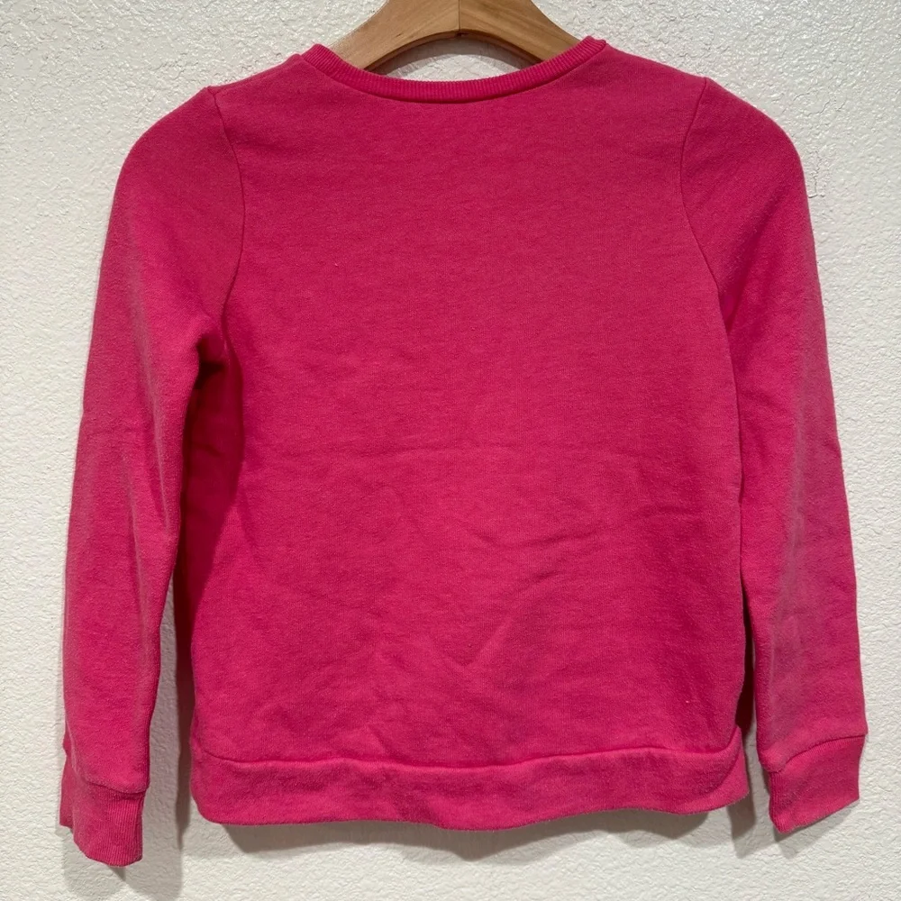 Kids Disney Girls Pink Belle Sleeping Beauty Princess Long Sleeve Sweatshirt M 8